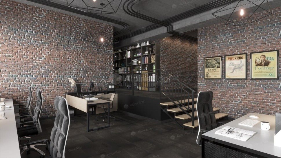 Виниловая плитка "Alpine Floor" Light Stone Ларнака (608*303*2,5 мм)