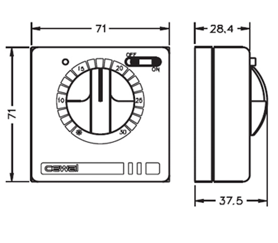 Терморегулятор Cewal RQ30 — купить в Нижнем Новгороде