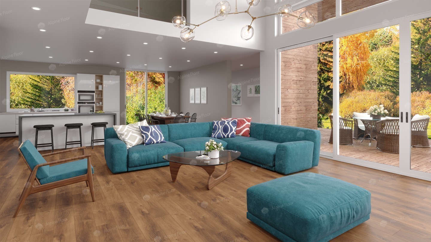 SPC ламинат "Alpine Floor" Дуб Насыщенный ABA (1524*180*8 мм) — купить в Нижнем Новгороде