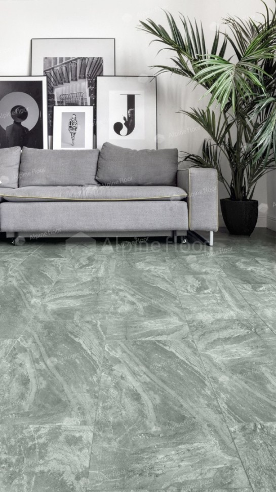 Виниловая плитка "Alpine Floor" Light Stone Хэмпшир (608*303*2,5 мм)