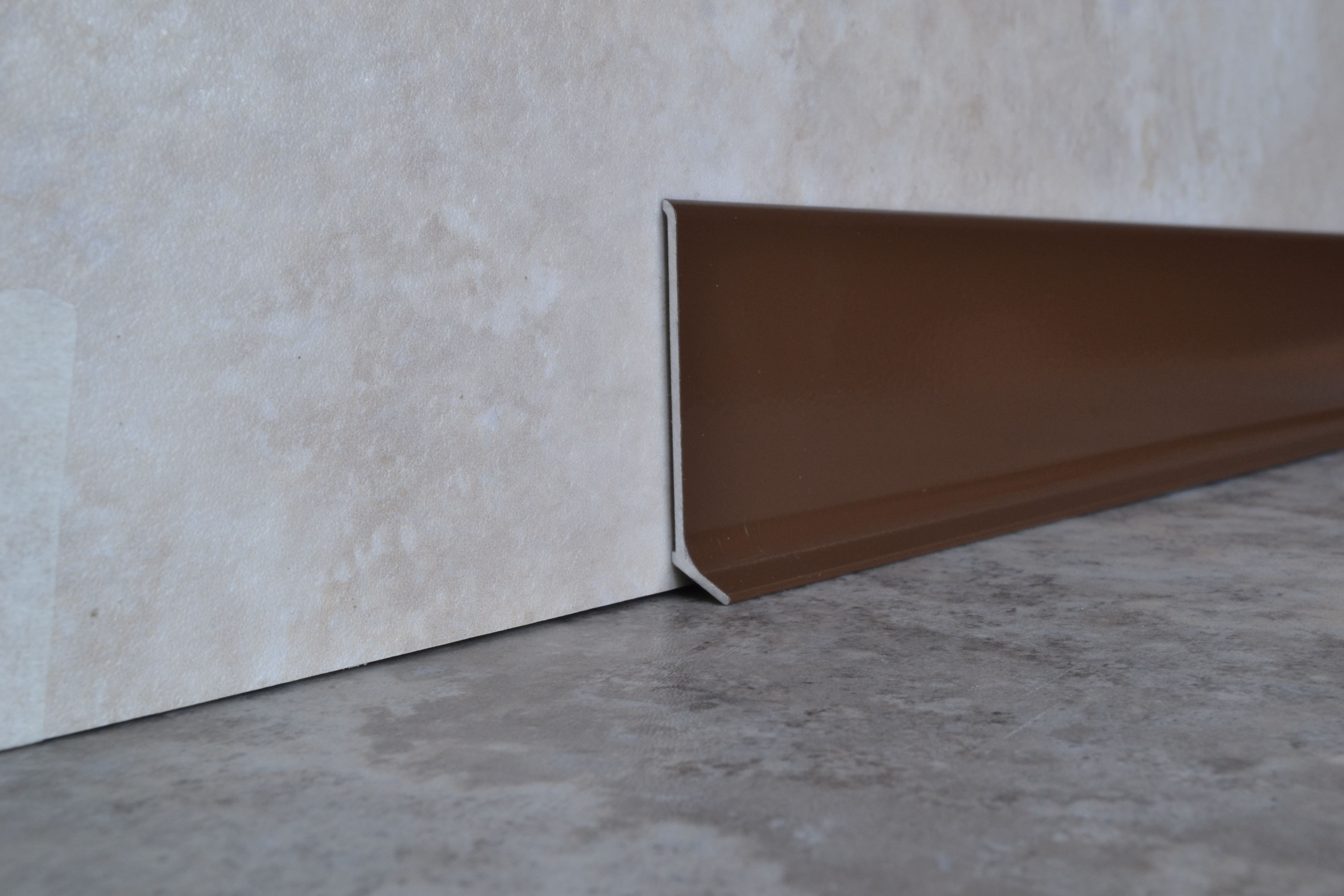 Плинтус алюминиевый L-образный шоколад (2500*11*60 мм) — купить в Нижнем Новгороде