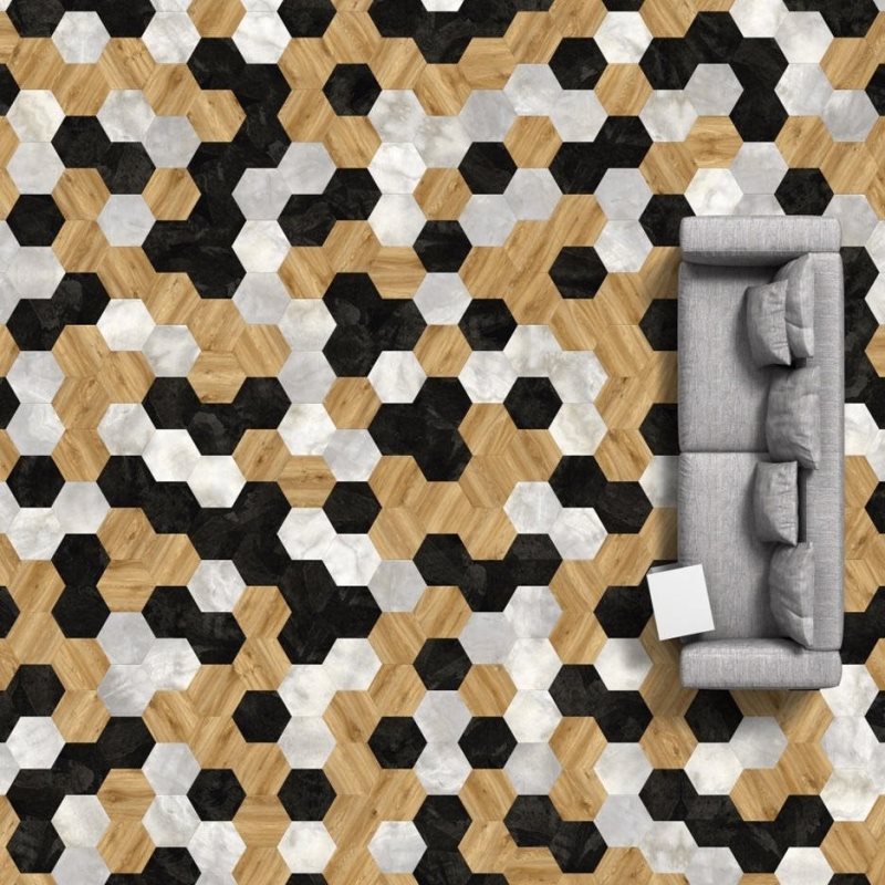 Виниловая плитка Big Hexagon 260 (452,64*392*2,5 мм) — купить в Нижнем Новгороде